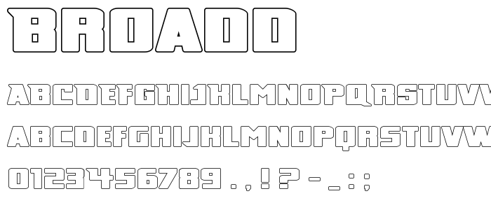 Broadd font