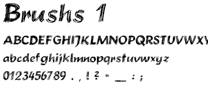 Brushs_1 font