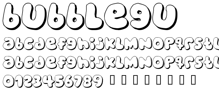 Bubblegu font