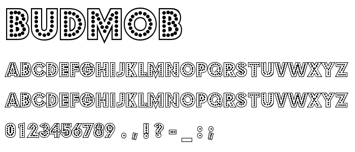 Budmob font