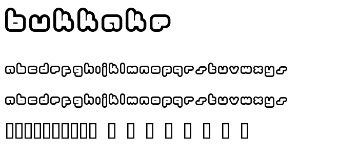 Bukkake font