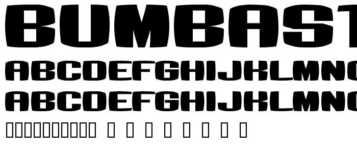 Bumbasti font