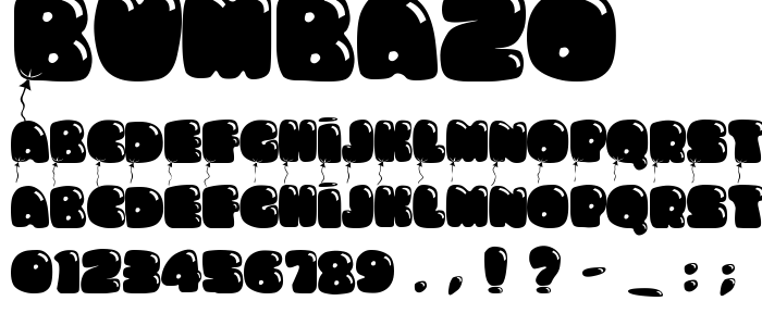 Bumbazo font