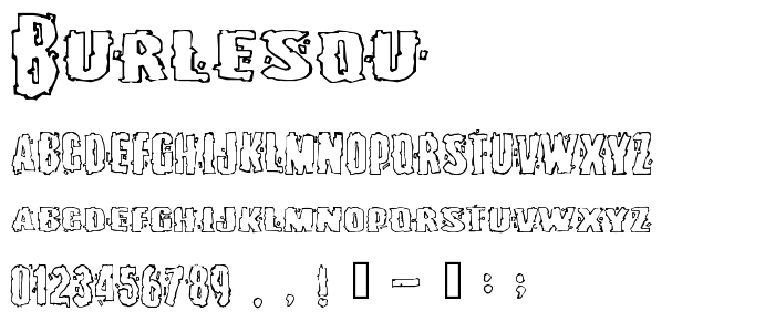 Burlesqu font