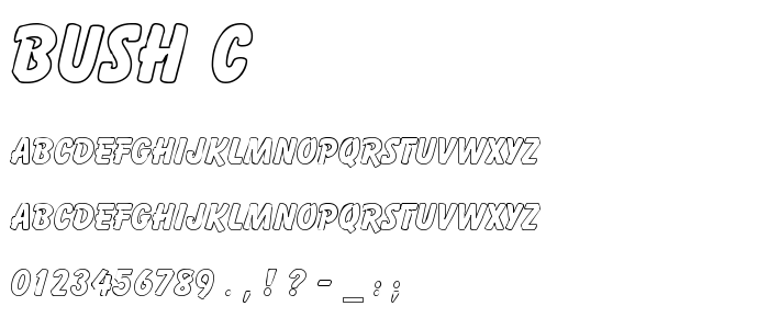 Bush_C font