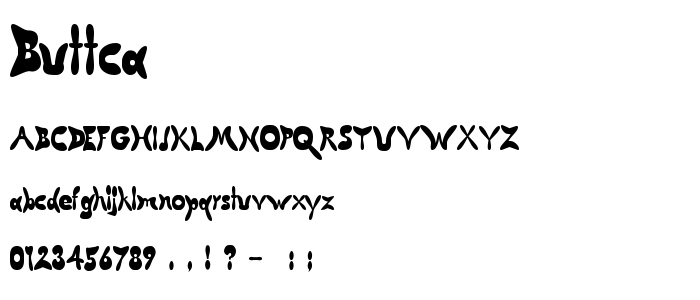 Buttca font