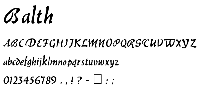 Balth font