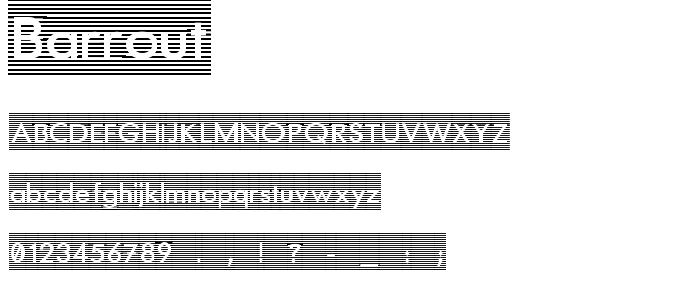 Barrout font