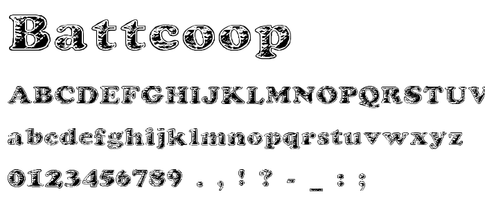 Battcoop font