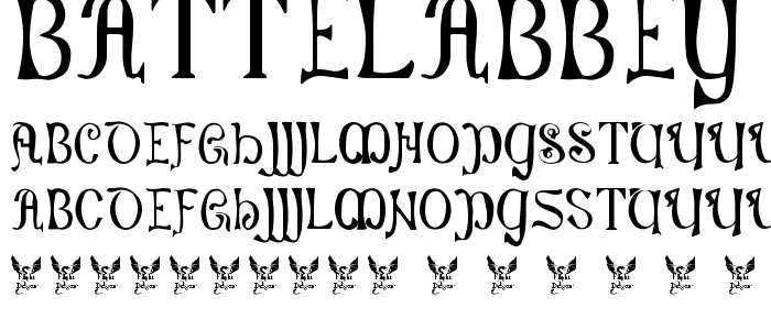 Battelabbey font