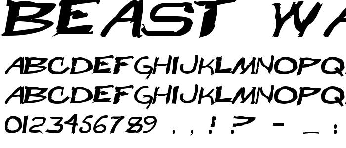Beast_Wars font