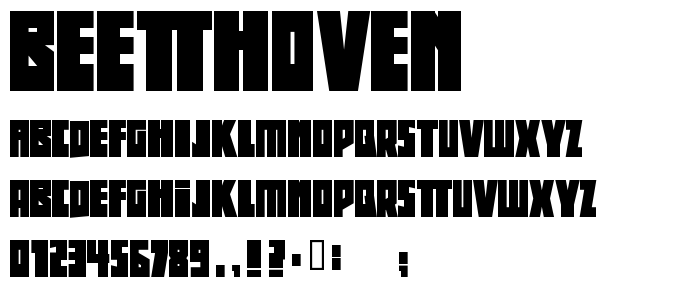 Beethoven font