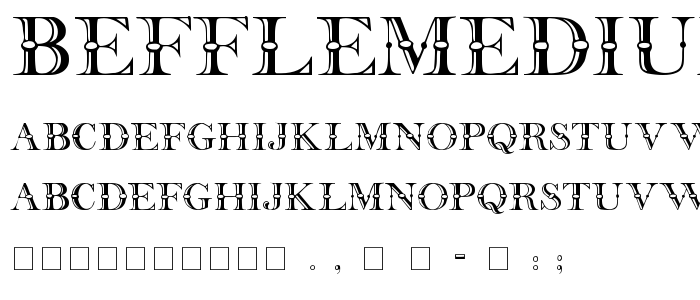 Befflemedium font