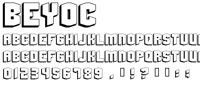 Beyoc font