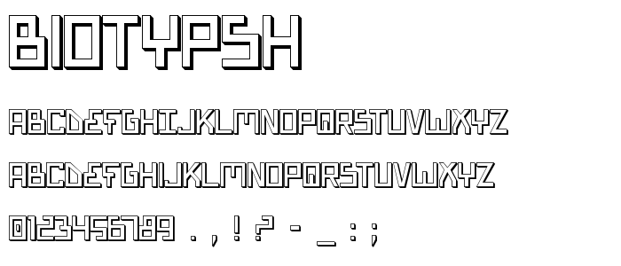 Biotypsh font