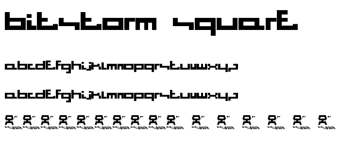 Bitstorm_Square font