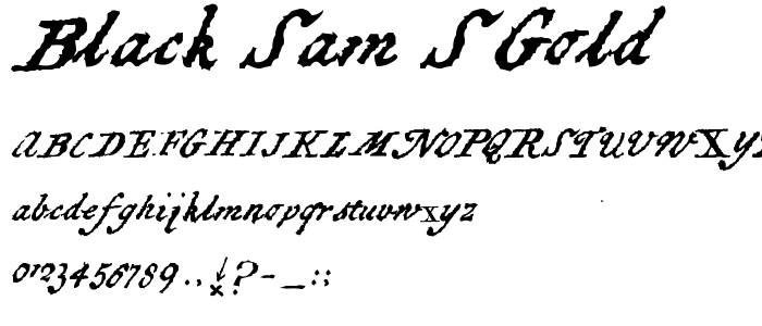 Black_Sam_S_Gold font