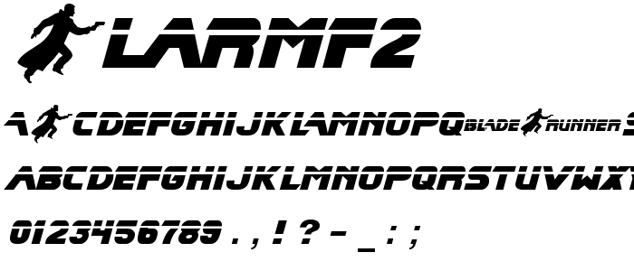 Blarmf2 font