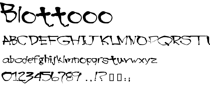 Blottooo font