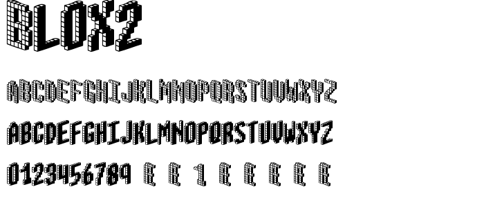 Blox2 font
