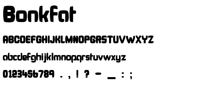 Bonkfat font