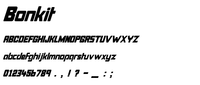 Bonkit font