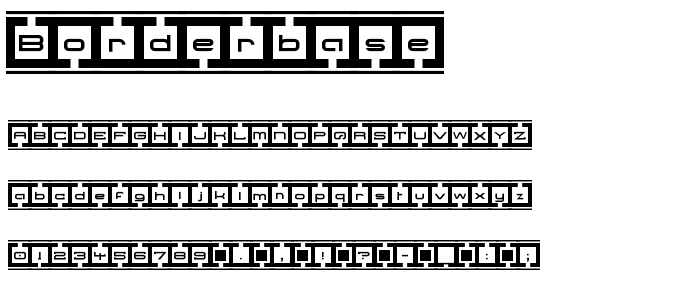 Borderbase font