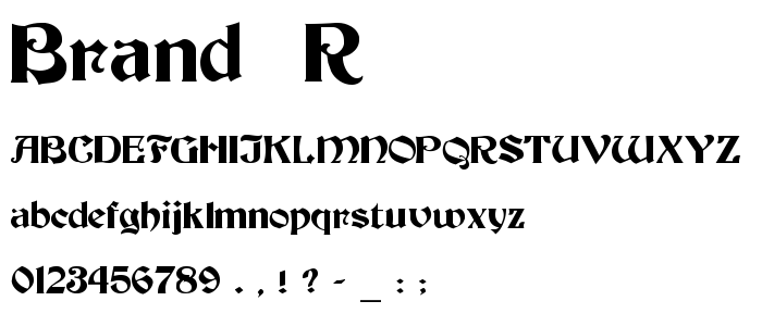 Brand__R font