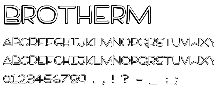 Brotherm font