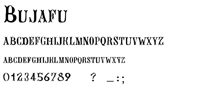 Bujafu font