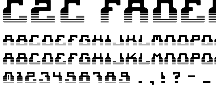 C2c_Faded font