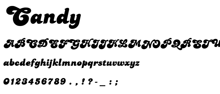 Candy font