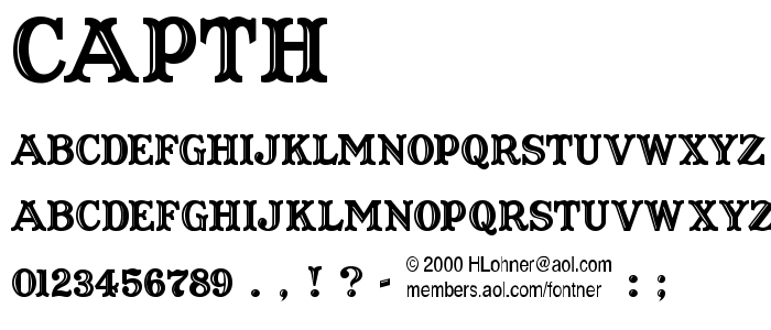 Capth font