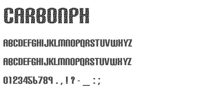 Carbonph font
