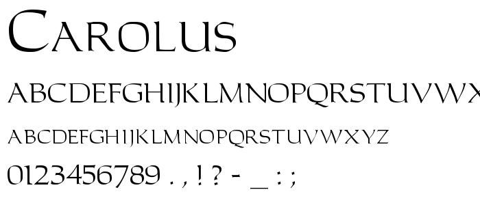 Carolus font
