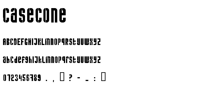 Casecone font