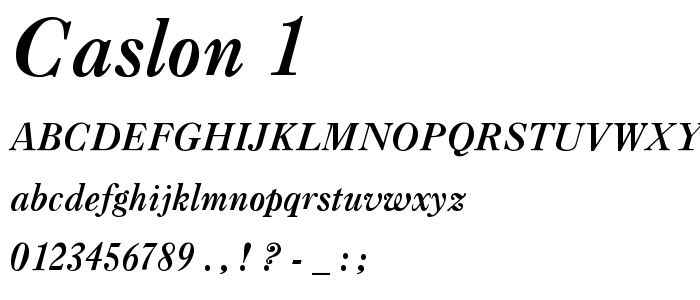 Caslon_1 font