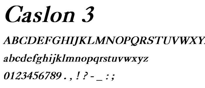 Caslon_3 font