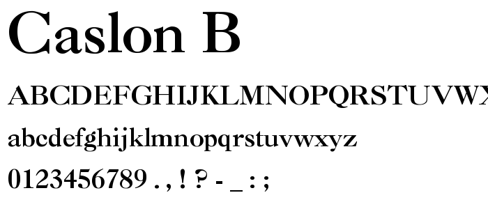 Caslon_B font