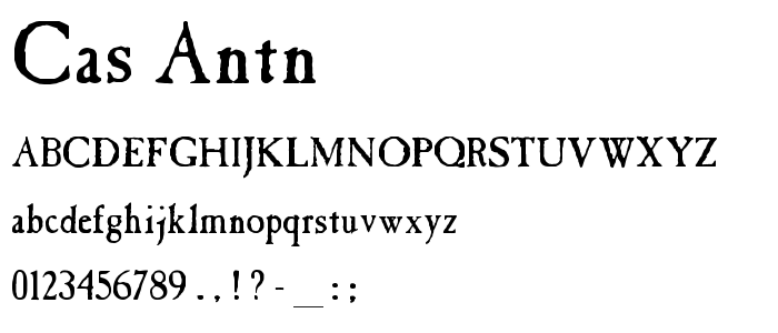 Cas_Antn font