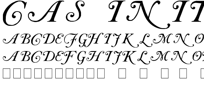 Cas_Init font