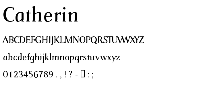 Catherin font