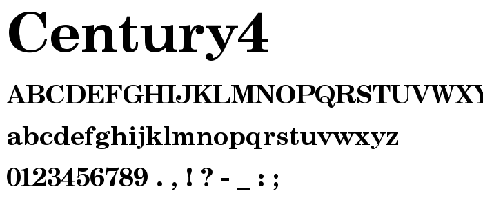 Century4 font