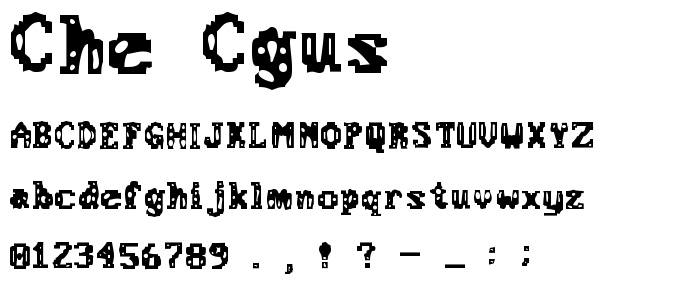 Che_Cgus font