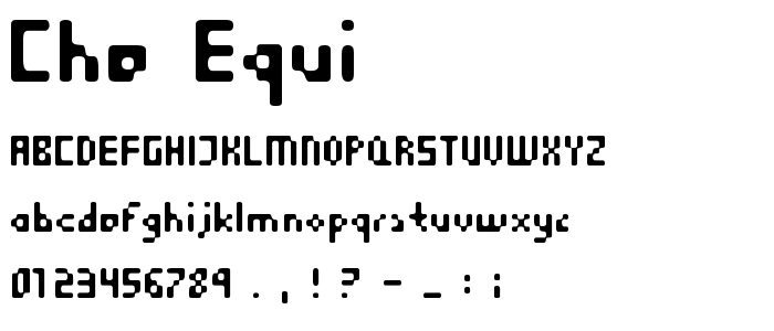 Che_Equi font