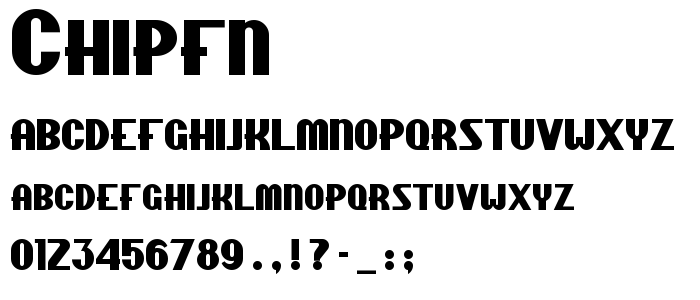 Chipfn font