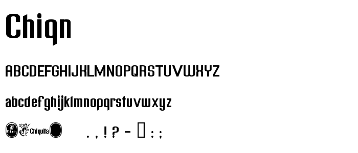 Chiqn font