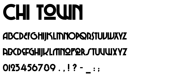 Chi_Town font