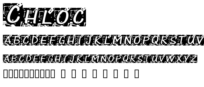 Chloc font
