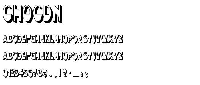 Chocdn font